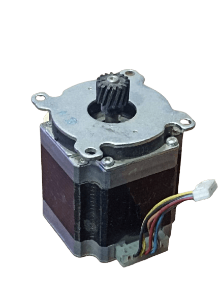 MOTOR A PASOS NEMA 23 CON ENGRANE Y BASE MEDIO USO