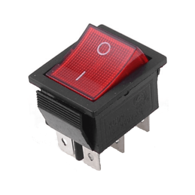 SWR24 SW BALANCIN 6 PIN GDE ROJO