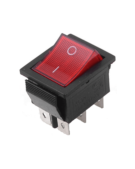 SWR24 SW BALANCIN 6 PIN GDE ROJO