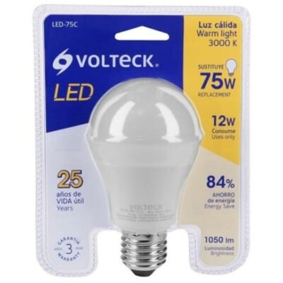 LED12W-75W LUZ CALIDA 110VAC