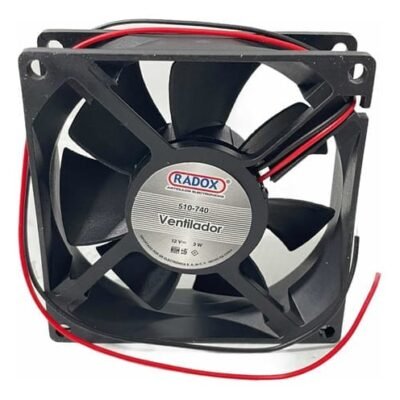 VENTILADOR 12V 8CM X 8CM 8X8X