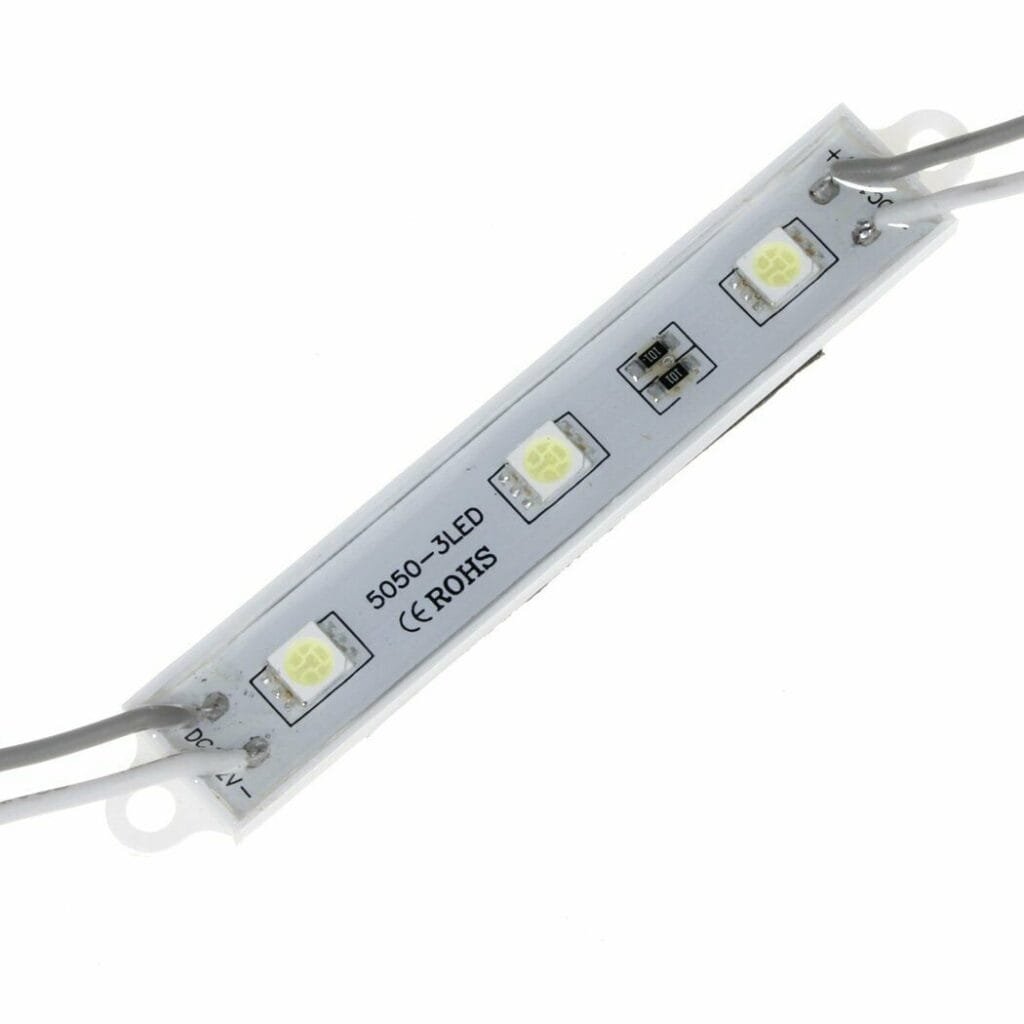 MODULO DE 3 LEDS SMD 2835 12V – Kuali Mecatrónica