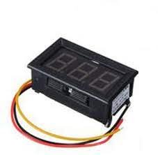 VOLTIMETRO DIGITAL AMARILLO ROJO 0-90 VCD CORRIENTE DIRECTA