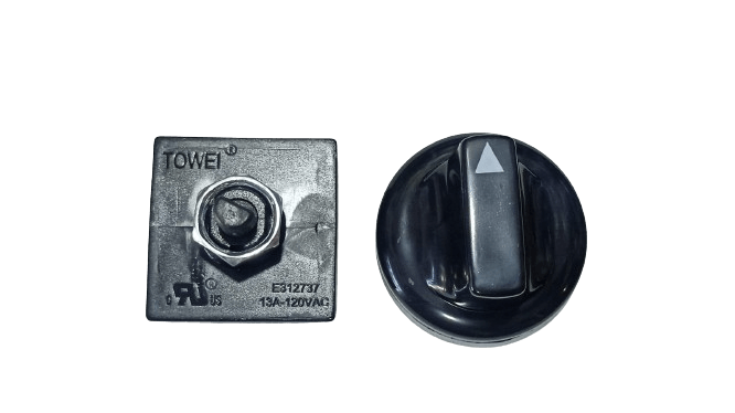 SWITCH ROTATORIO PARA VENTILADOR 4 POSICIONES OFF Y 3 VELOCIDADES