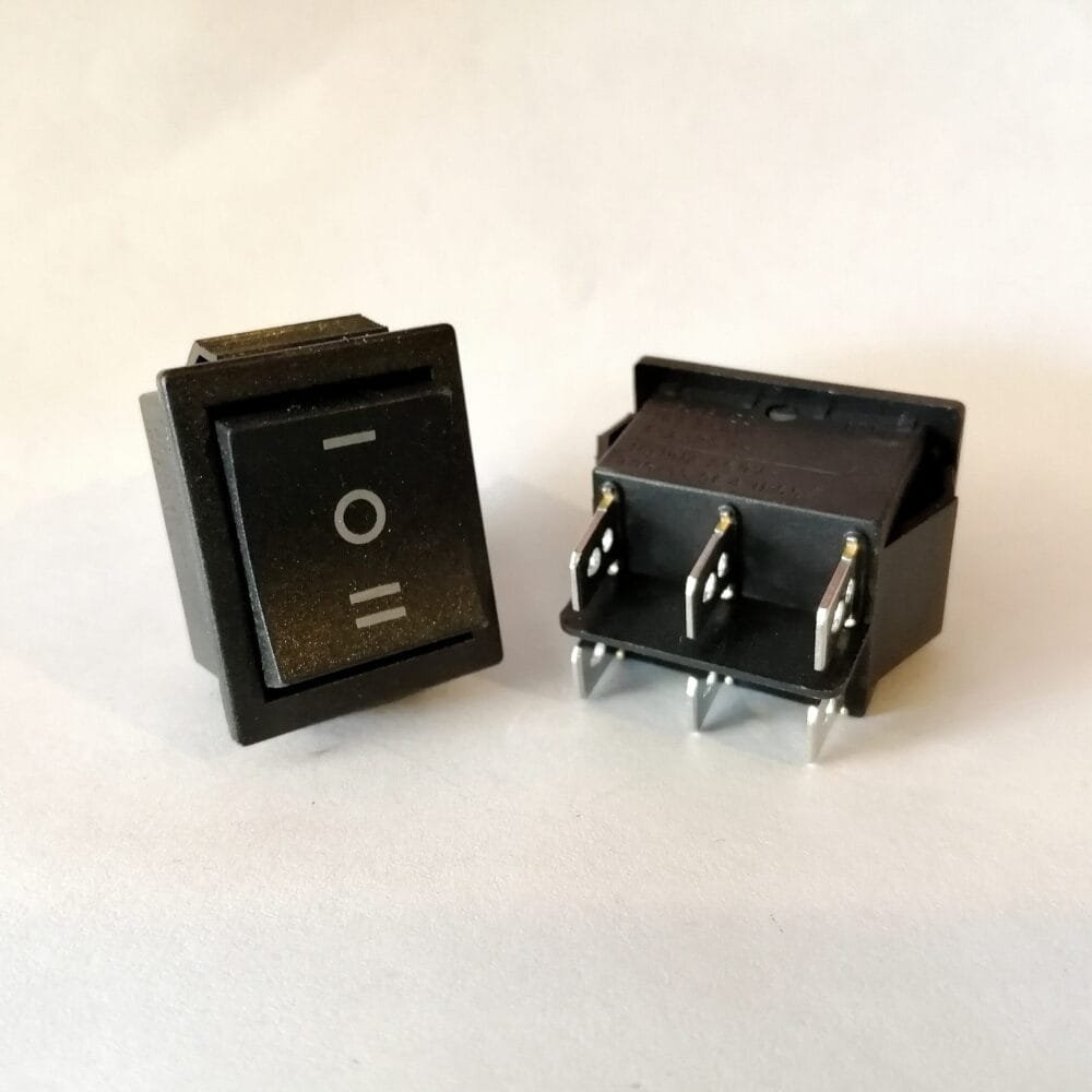 SWITCH ROCKER ON-OFF-ON 6 PIN