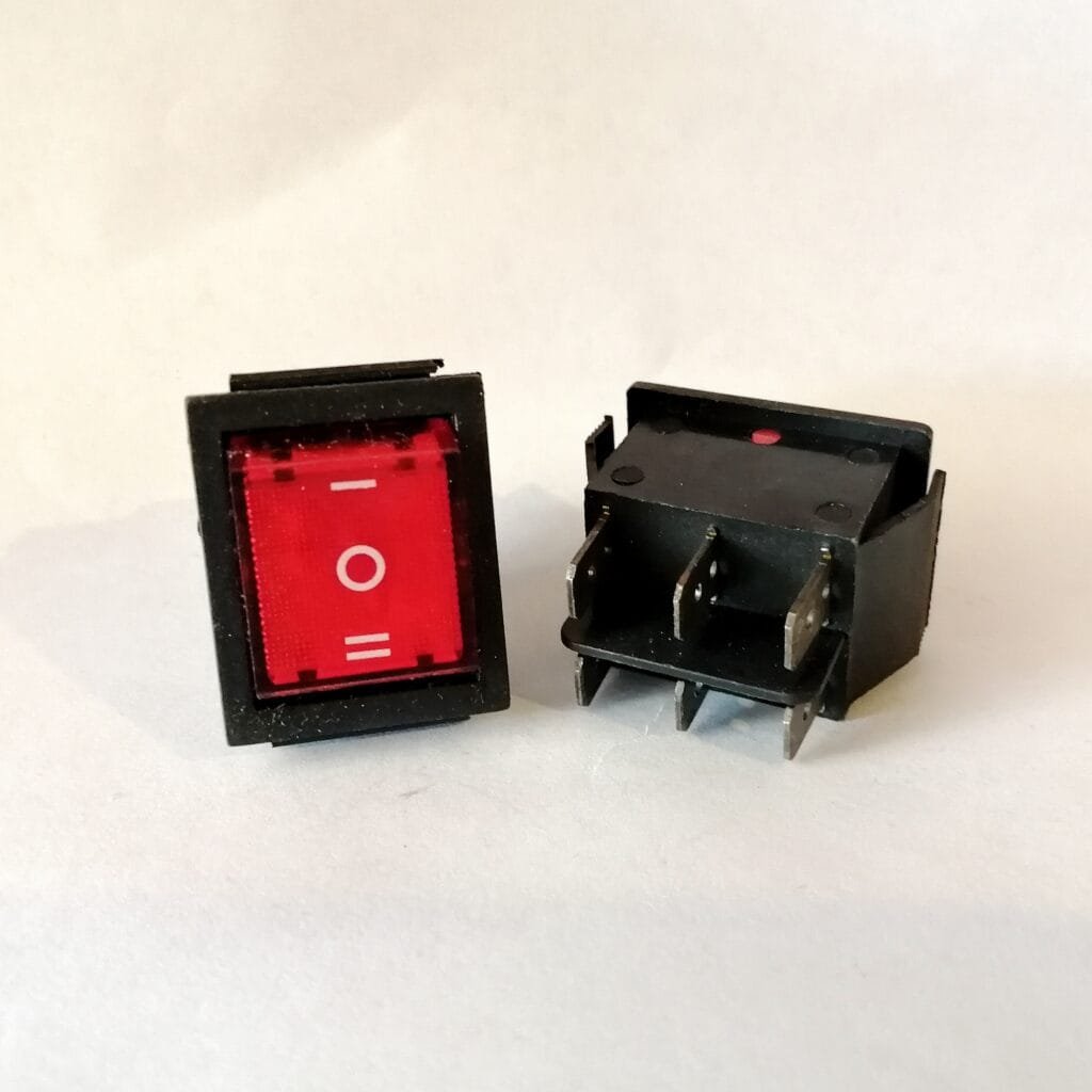 SWITCH ROCKER ON-OFF-ON 6 PIN – Kuali Mecatrónica