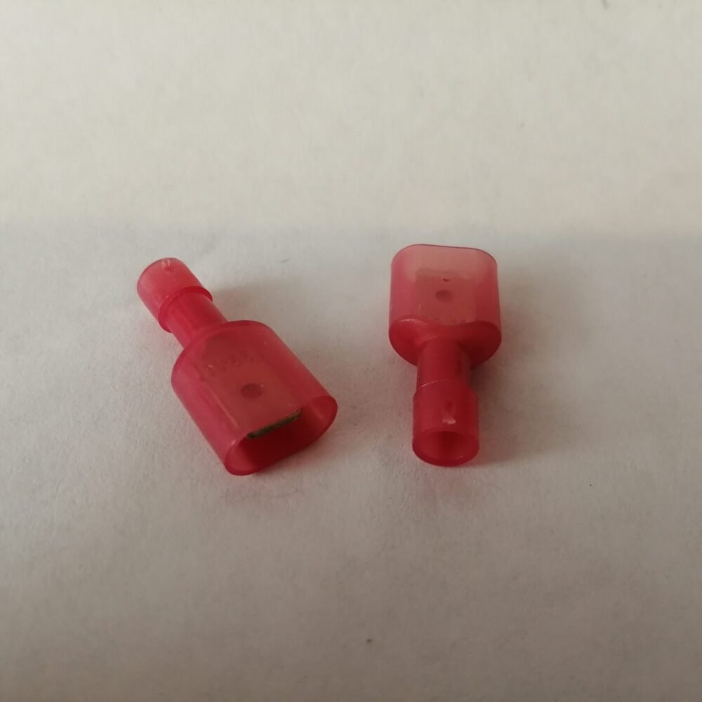 Terminal Eléctrica Zapata Aislada Cal 22-18 Ojillo 1/8 100pz Rojo Terminal Eléctrica Zapata Aislada Cal 22-18 Ojillo 1/8 100pz Rojo