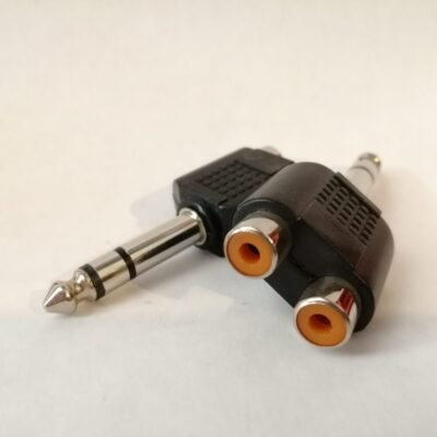 ADAPTADOR 2 JACK RCA- PLUG 6.3