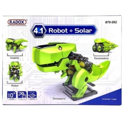 KIT ROBOT SOLAR 4 EN 1 DINOSAURIO