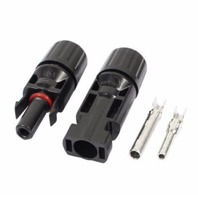 CONECTOR PARA PANEL SOLAR HEMBRA Y MACHO MC4