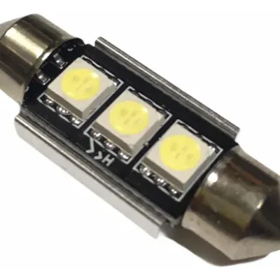 LED TIPO FUSIBLE (HUESITO) 12V 3 LED SMD 4CM