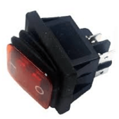 SW ROCKER ON-OFF 4 PIN CON RECUBRIMIENTO RECTANGULAR