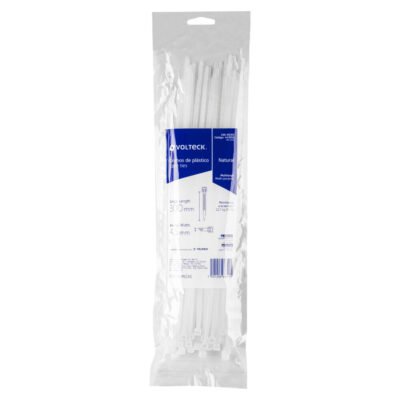 BOLSA DE 50 CINCHOS 50LB 20CM BLANCO