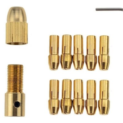 BOQUILLAS DE REPUESTO PARA HERRAMIENTA ROTATIVA TALADRO BROQUERO 3.17MM