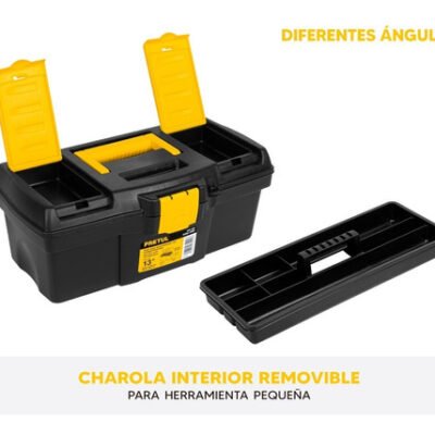 CAJA DE HERRAMIENTA 13" CON COMPARTIMIENTOS PRETUL