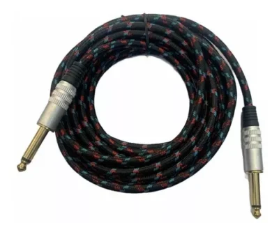 CABLE CON PLUG 6.3MM DORADO 5MTS