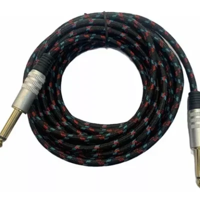 CABLE CON PLUG 6.3MM DORADO 5MTS