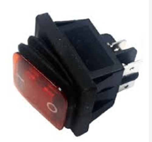 SW ROCKER ON-OFF 4 PIN CON RECUBRIMIENTO RECTANGULAR 30AMP