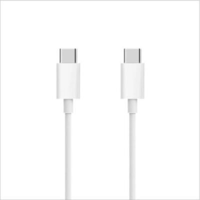 CABLE USB TIPO C A TIPO C BLANCO