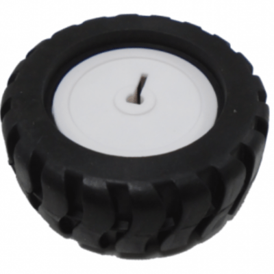 RUEDA DE PLASTICO BLANCA LLANTA 2.9MM