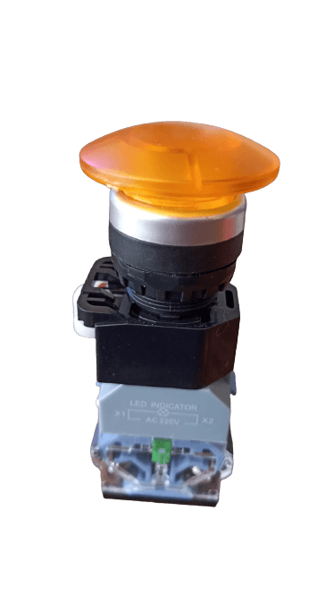 BOTON PUSH AMARILLO BOTON INDUSTRIAL LED 220V