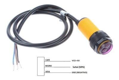 SENSOR OPTICO INFRARROJO CAFÉ+ AZUL- NEGRO OUT
