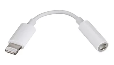 ADAPTADOR IPHONE LIGHTNING A AUXILIAR 3.5