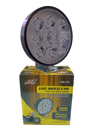 LUZ AUXILIAR 12 LEDS FIJO/STROBO 12V 2800 LUMENES