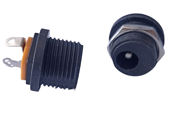 JACK DE ALIMENTACION PARA CHASIS REDONDO TUERCA AFUERA