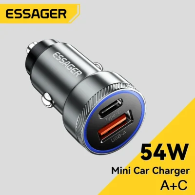 CARGADOR AUTOMOTRIZ MINI 54W ESSAGER