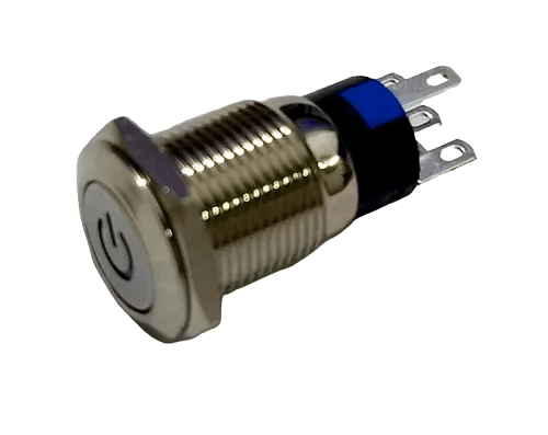 SWITCH ON-OFF 1P-2T PILOTO AZUL 3A 220V