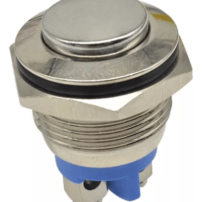 SWITCH PUSH BOTON METALICO 3A 16MM