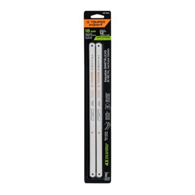 SEGUETA BIMETALICA TRUPER EXPERT 18DPP 12" 30CM DIENTE ESTANDAR PAQUETE CON 2 PIEZAS