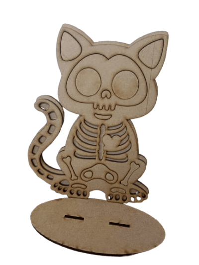 ADORNO GATO HUESOS