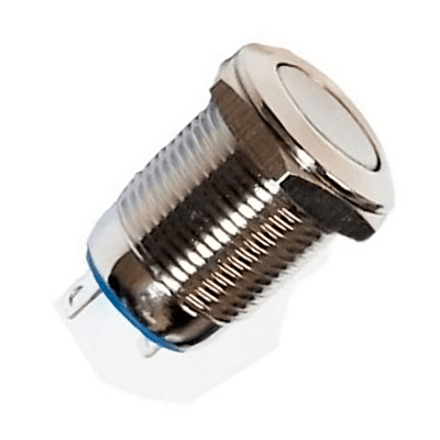 SWITCH PUSH BOTON METALICO 2A 36V 12MM