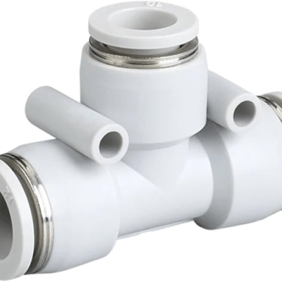 CONECTOR RACOR NEUMATICO TIPO T 6MM-4MM PEG
