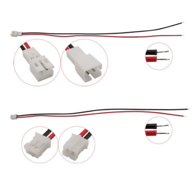 CONECTOR HEMBRA/MACHO 2 PINES TIPO PITCH CON CABLE