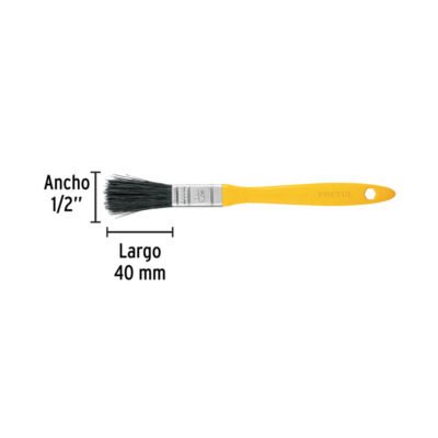 BROCHA USO GENERAL DE 1/2" MANGO PLASTICO PRETUL