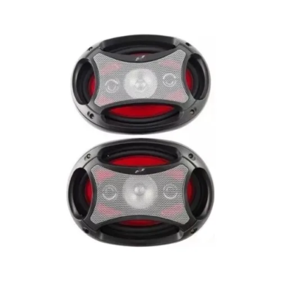 PAR DE BOCINAS AUTOMOTRICES 6X9" 4VIAS 600W DXR